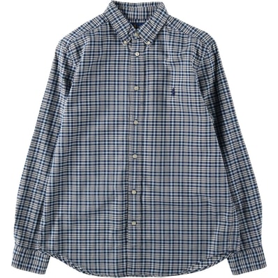 古着 ラルフローレン Ralph Lauren 長袖 ボタンダウンチェックシャツ レディースXL相当/eaa641906