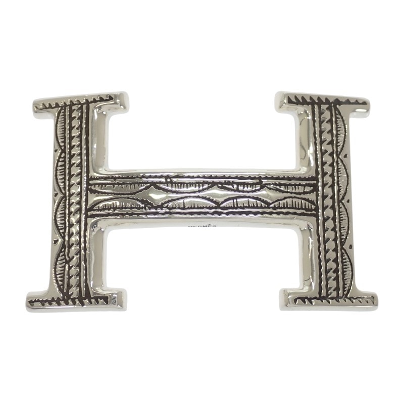 エルメス トゥアレグ Hベルト バックル シルバー925 【中古】【ABランク】