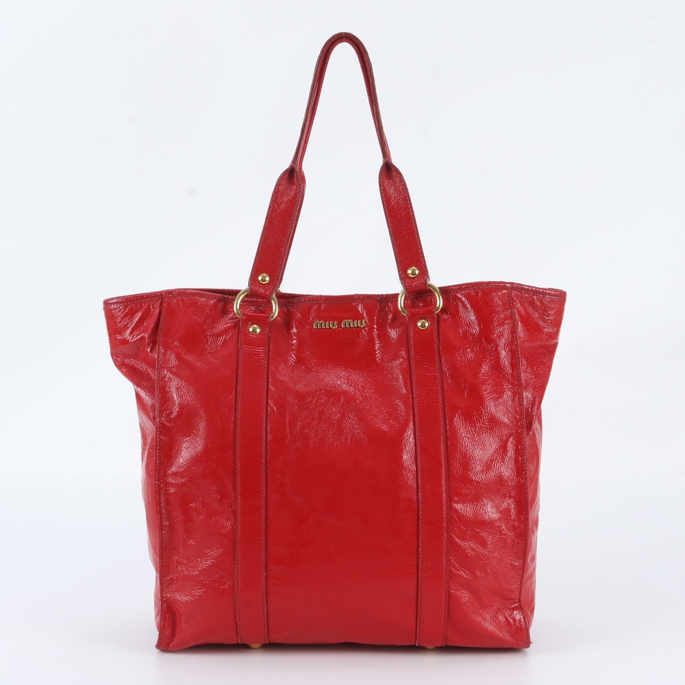 ■極美品 ミュウミュウ トート バッグ レザー