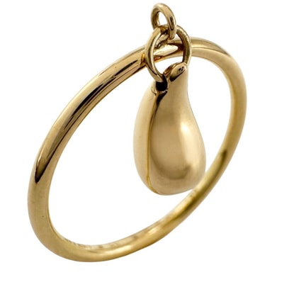 美品 TIFFANY&Co. ティファニー ティアドロップ リング・指輪 750/K18ゴールド ゴールド レディース 8.5号【中古】