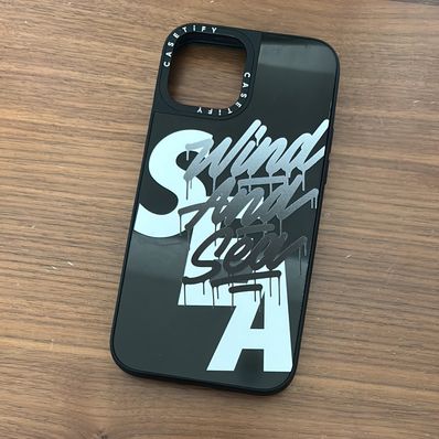 WIND AND SEA x CASETIFY x it's a living MIRROR LOGO CASE "Mirror Black"