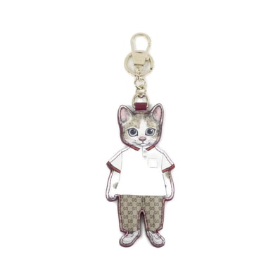 GUCCI x Yuko Higuchi Cat-Shaped Keychain Japan Exclusive "Beige/Dark Brown"