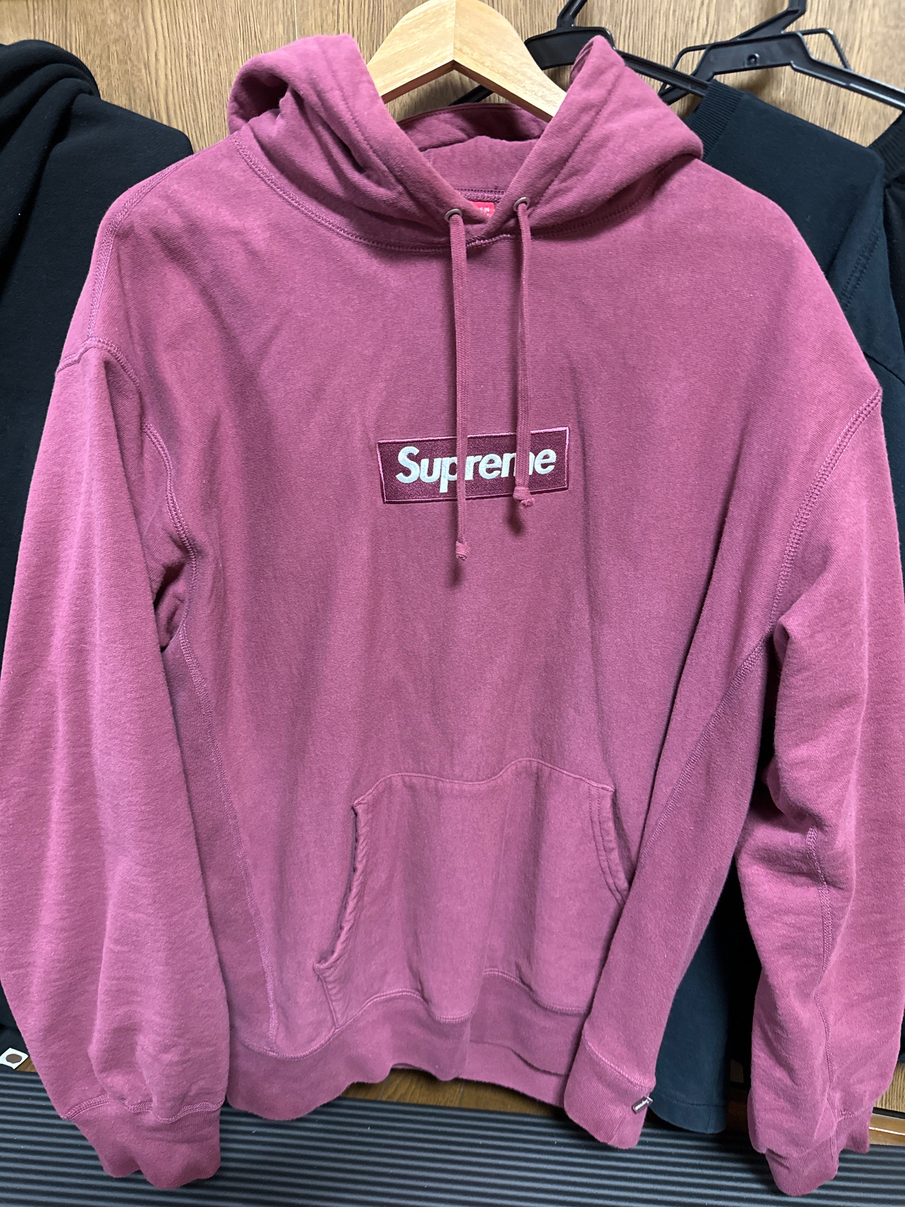 Supreme Box Logo Hooded Sweatshirt "Plum" (21FW)