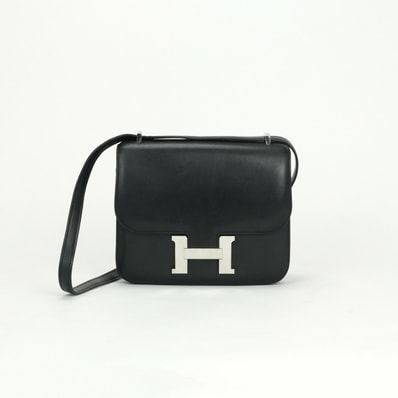 エルメス HERMES コンスタンス3 ミニ18 コンスタンス 3 ミニ 18 コンスタンスミニ コンスタンス18 バッグ ショルダーバッグ エバーカーフ ノワール noir ブラック Black 黒 シルバー金具