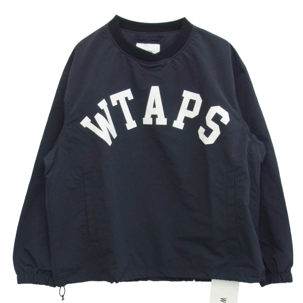 WTAPS ダブルタップス Tシャツ 24SS 242CWDT-SHM03 Finder LS Nylon Tussah ファインダー ナイロン タッサー ロゴ 長袖 Tシャツ ブラック系 X03【極上美品】【中古】