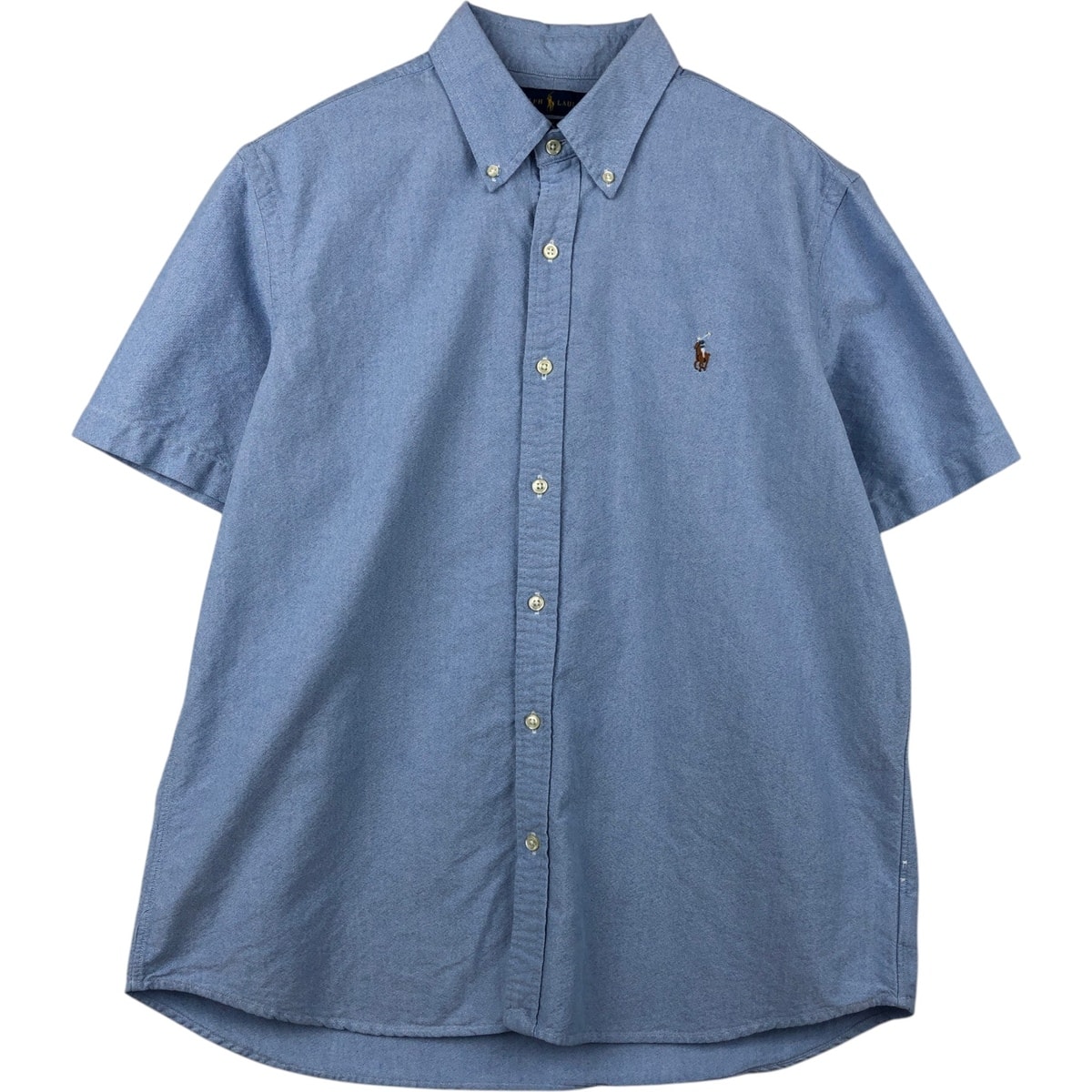 古着 ラルフローレン Ralph Lauren CLASSIC FIT RL UNTUCKED FIT 半袖 ボタンダウンシャツ メンズL相当/eaa625384
