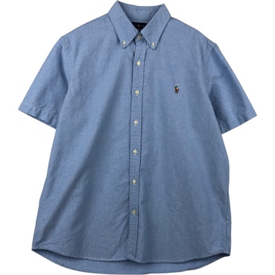 古着 ラルフローレン Ralph Lauren CLASSIC FIT RL UNTUCKED FIT 半袖 ボタンダウンシャツ メンズL相当/eaa625384