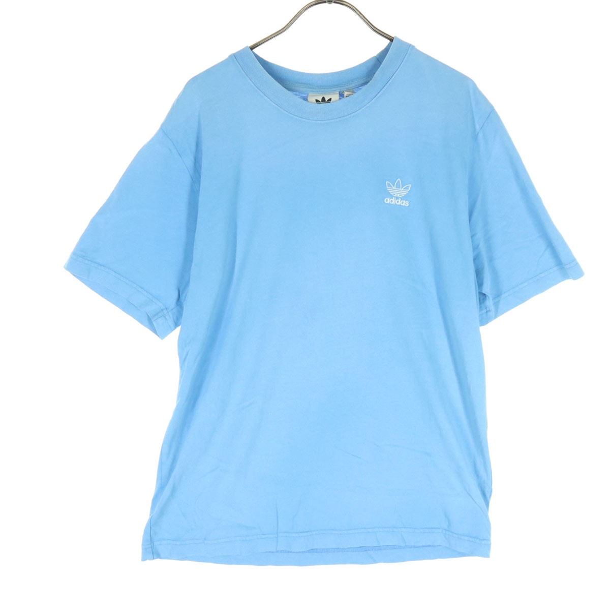 adidas アディダス ワンポイントロゴ 半袖 Tシャツ XL ブルー系