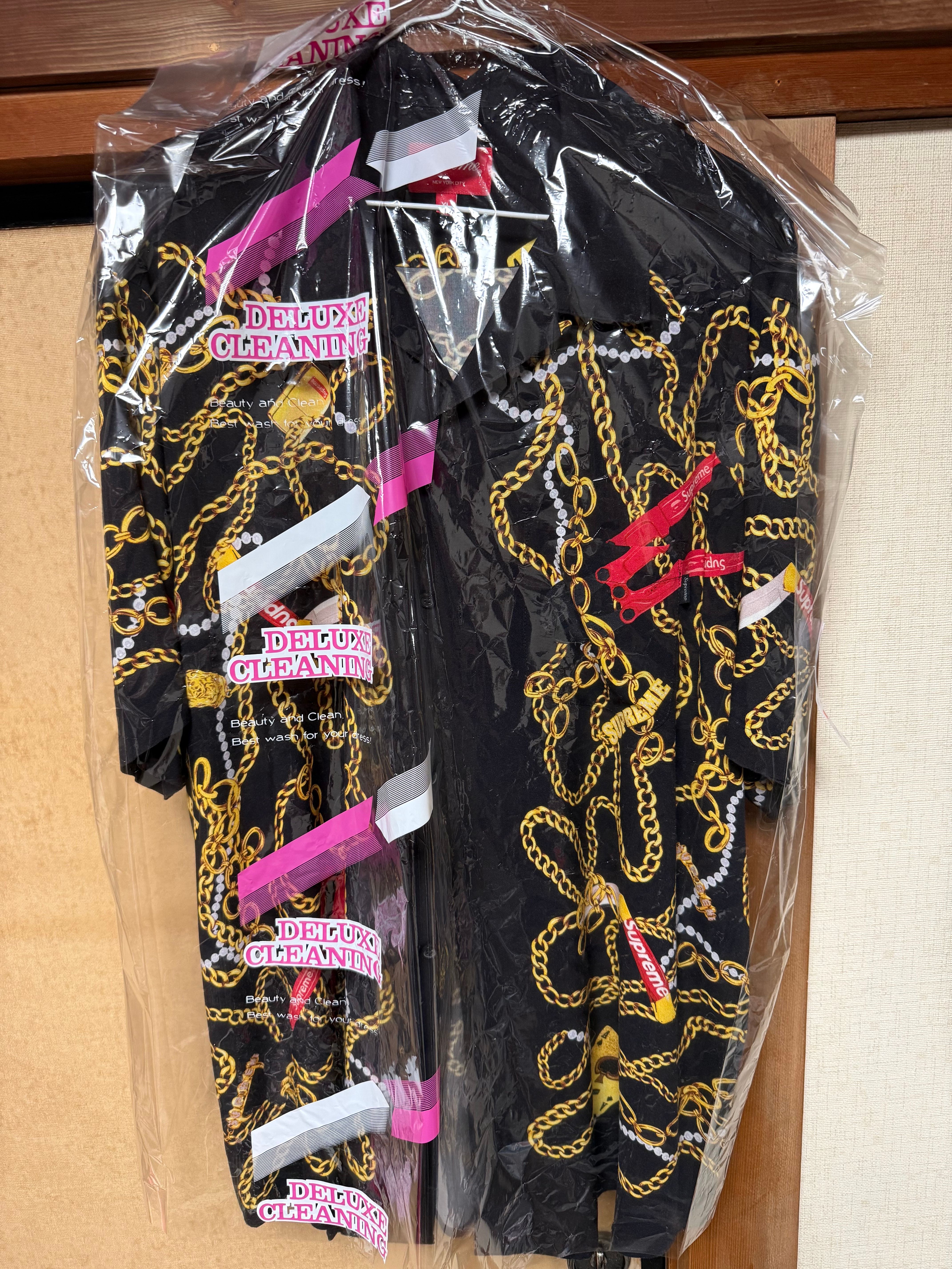 Supreme Chains Rayon S/S Shirt "Black"