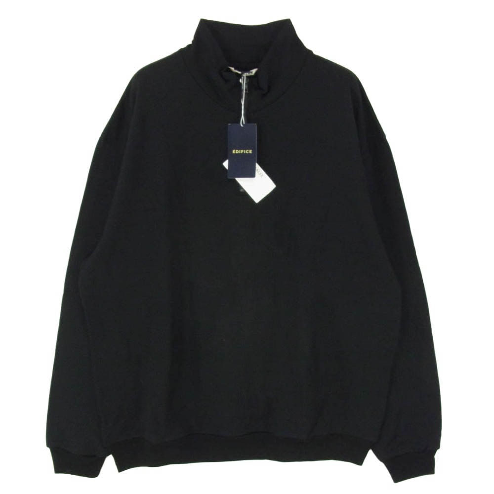 AURALEE オーラリー 25AW A25AP01WU LIGHT WOOL SWEAT HALF ZIP ライトウール ハーフジップ スウェット ブラック系 4【極上美品】【中古】