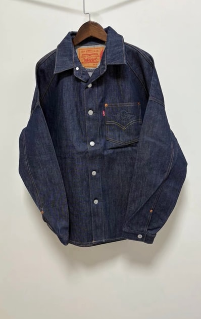 Nike Jordan x Levi's 12oz Denim Overshirt Jacket "Rinsed Indigo"
