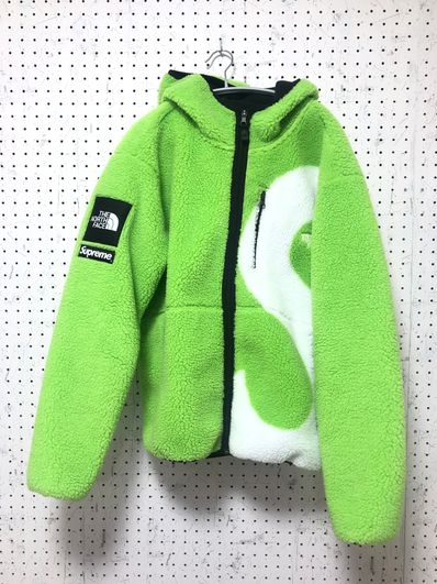 Supreme x The North Face S Logo Hooded Fleece Jacket "Green"
