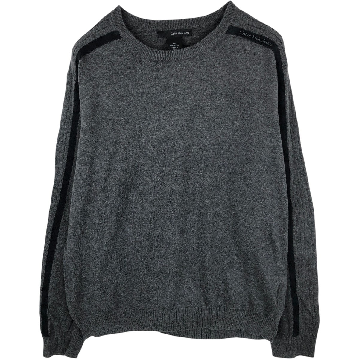 古着 90~00年代 カルバンクライン Calvin klein JEANS コットンニットセーター メンズL相当 ヴィンテージ/eaa672484