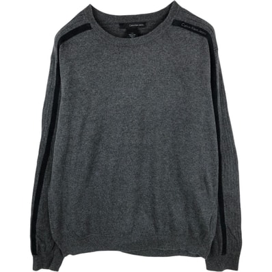 古着 90~00年代 カルバンクライン Calvin klein JEANS コットンニットセーター メンズL相当 ヴィンテージ/eaa672484