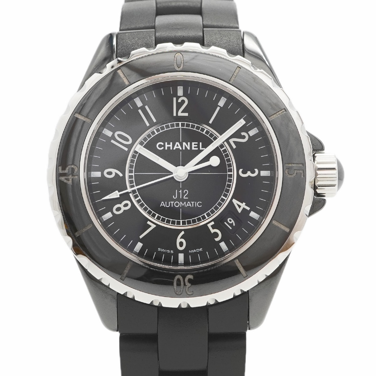 ★最終価格【6wcd0277】シャネル J12 H0684 黒文字盤【中古】腕時計 メンズ