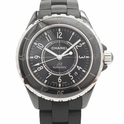 ★最終価格【6wcd0277】シャネル J12 H0684 黒文字盤【中古】腕時計 メンズ