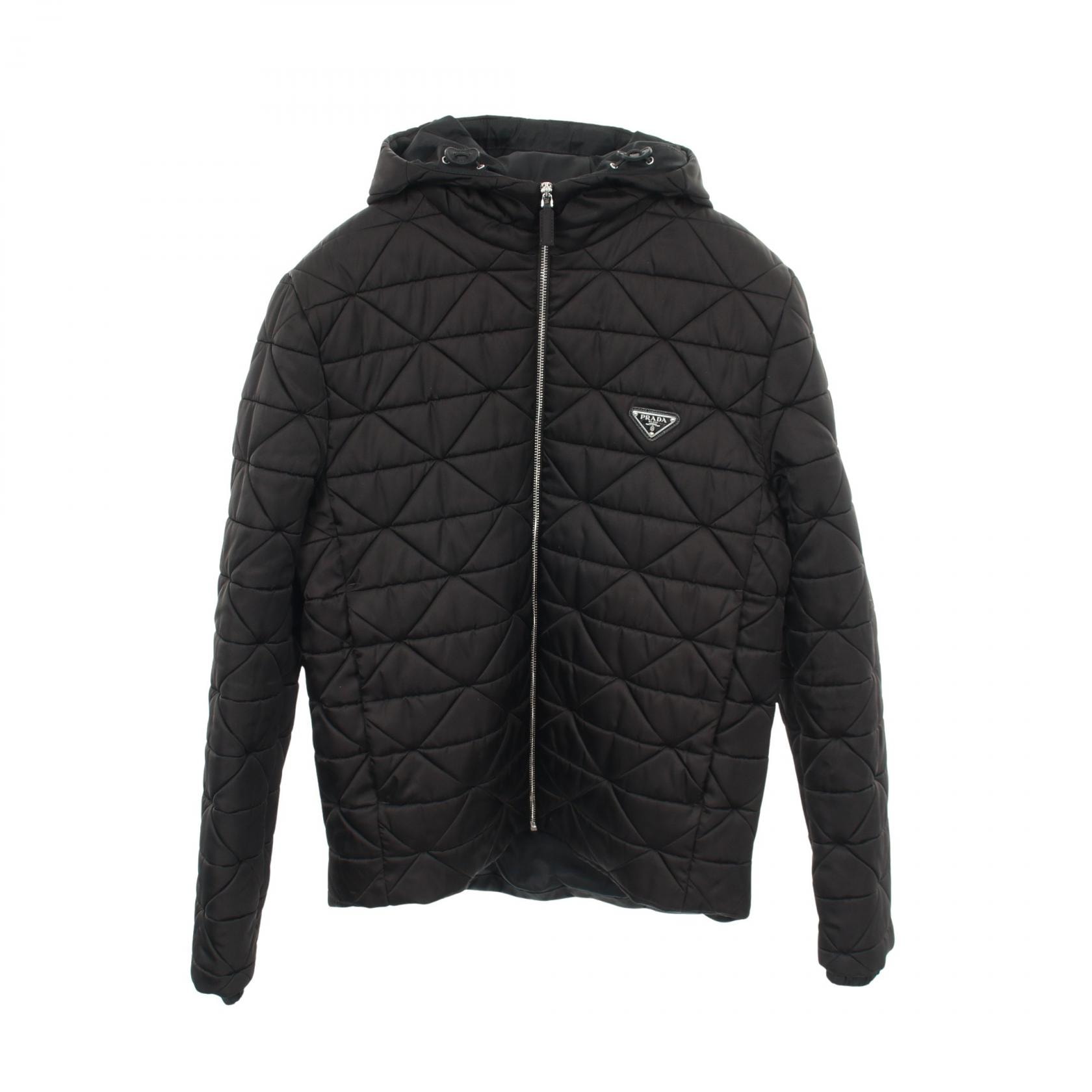 プラダ PRADA RE-NYLON ジャケット ブルゾン 衣料品 アウター ナイロン メンズ ブラック系 【中古】