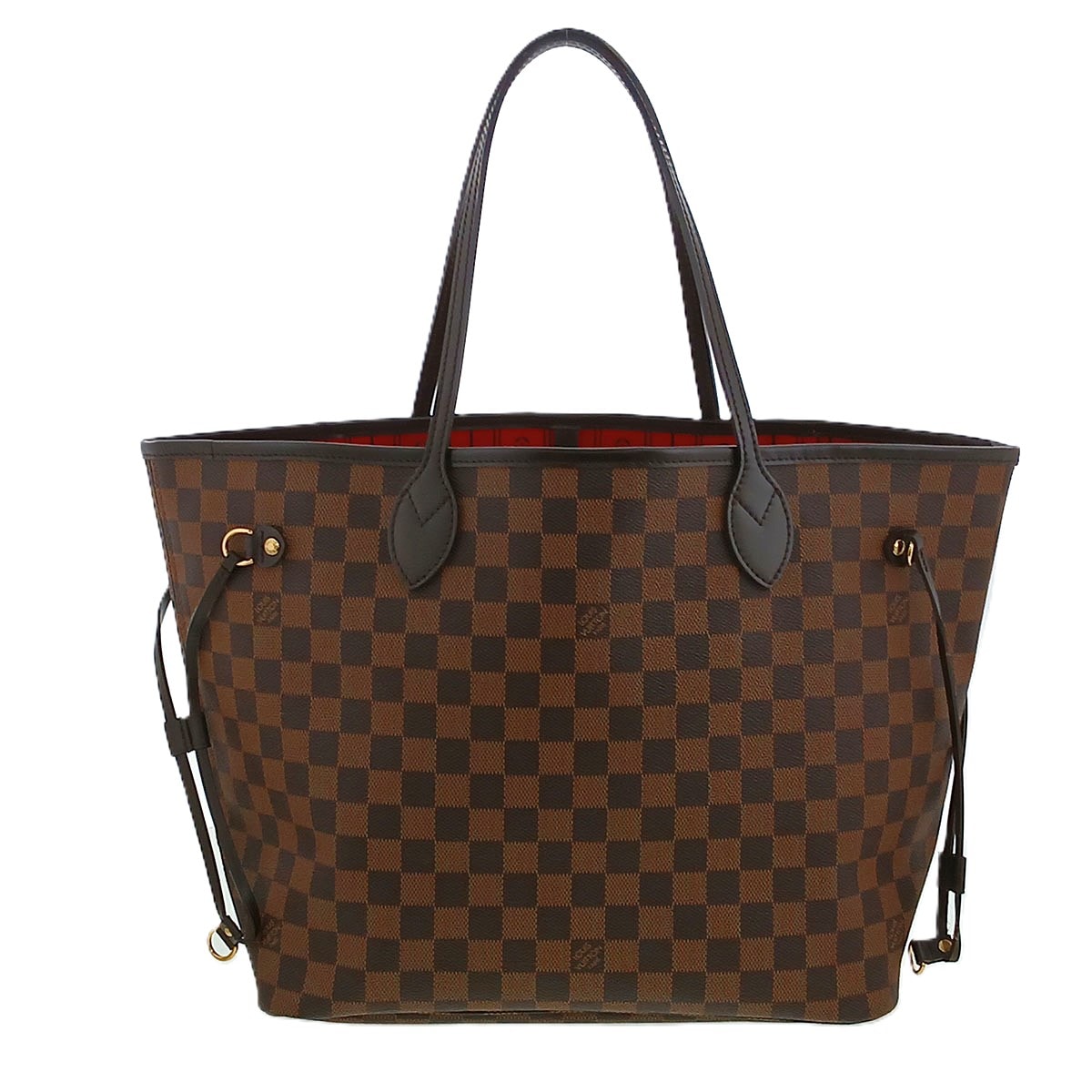 LOUIS VUITTON ルイ・ヴィトン ネヴァーフルMM トートバッグ N51105 ダミエキャンバス ブラウン  レディース【中古】