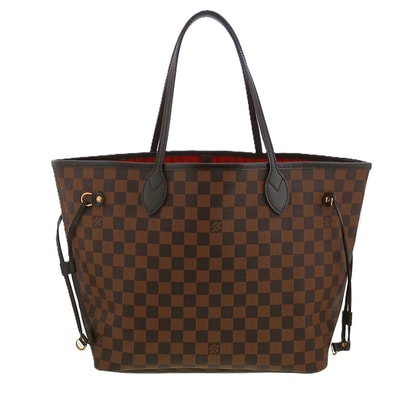 LOUIS VUITTON ルイ・ヴィトン ネヴァーフルMM トートバッグ N51105 ダミエキャンバス ブラウン レディース【中古】