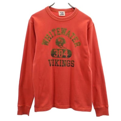 Whitesville ホワイツビル 日本製 東洋エンタープライズ 長袖 Tシャツ 38 オレンジ系 ロンT