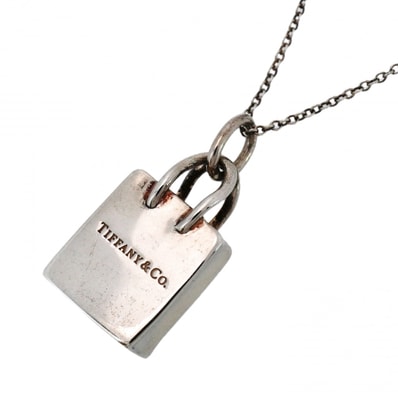 ★最終価格★SALE【6jcb0342-k】ティファニー ネックレス ショッピングバッグ シルバー925【中古】レディース