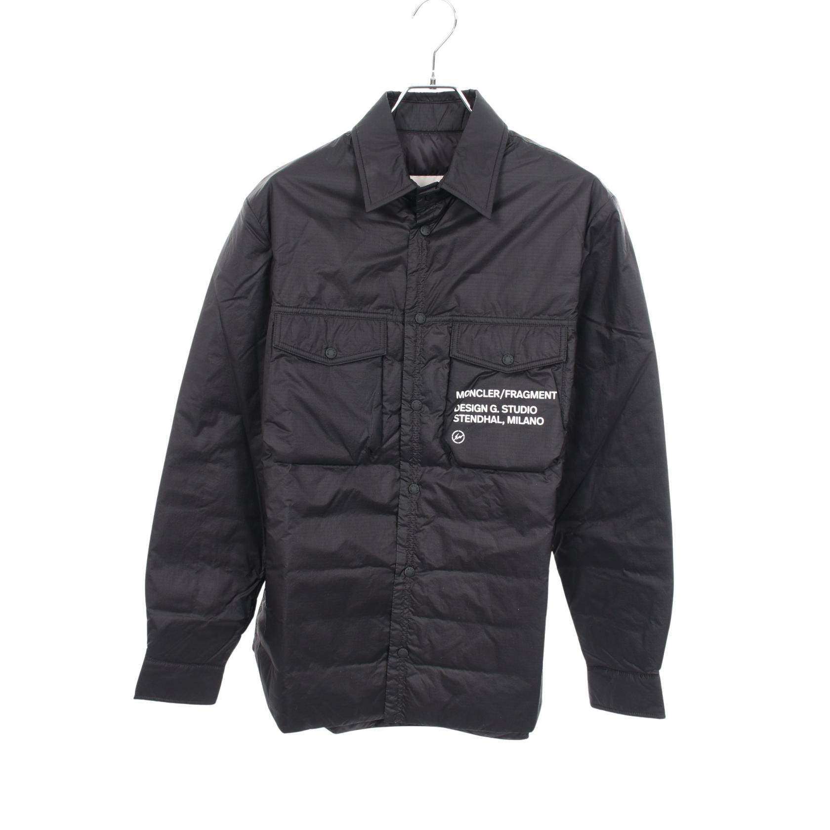 モンクレール MONCLER MONCLER GENIUS 7 FRAGMENT HIROSHI FUJIWARA MAZEN ダウンジャケット 衣料品 アウター ナイロン メンズ ブラック系 【中古】