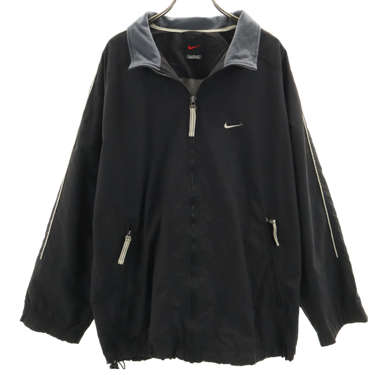 NIKE ナイキ ナイロンジャケット L ブラック系 裏メッシュ
