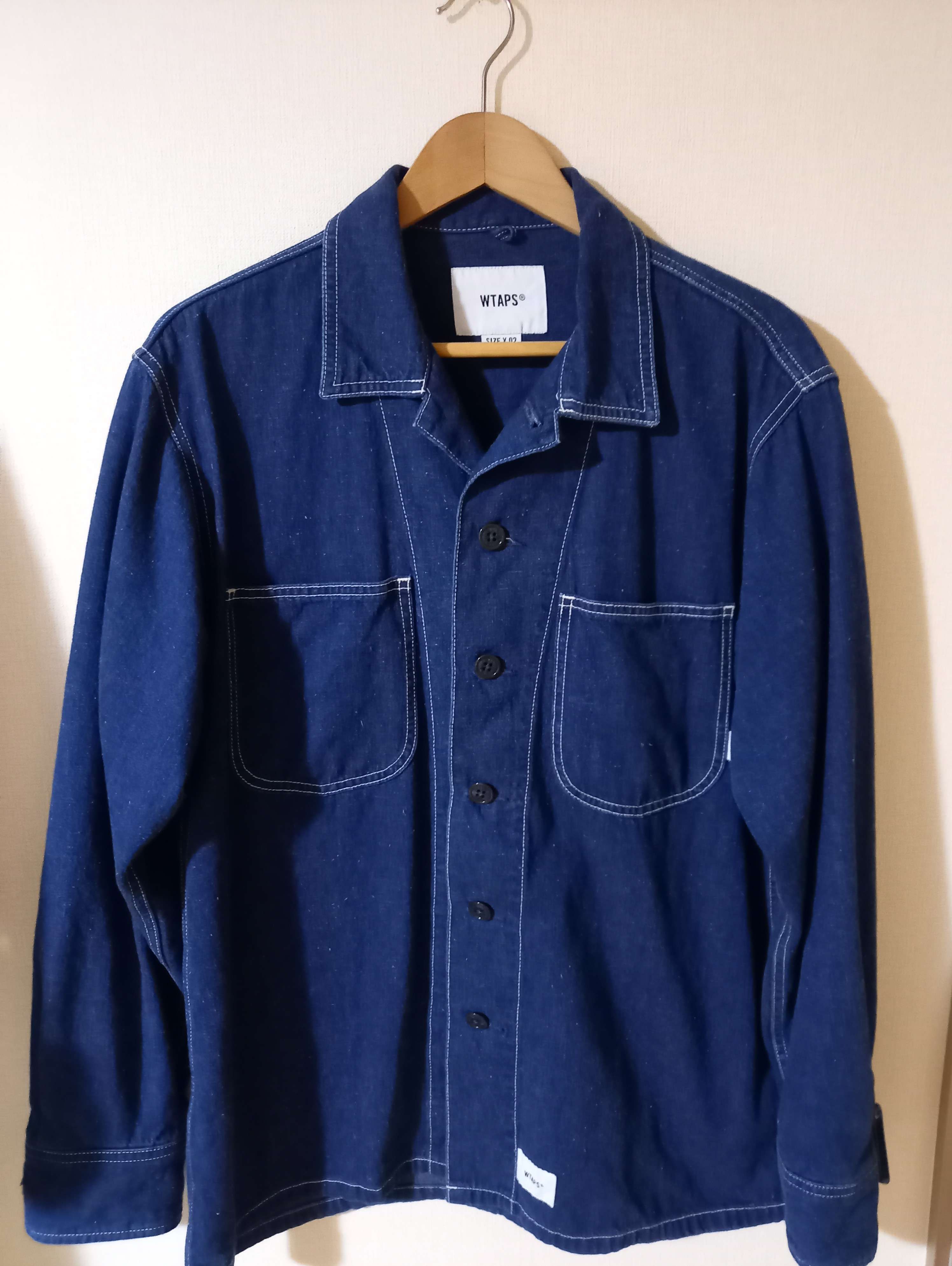 wtaps mine ls shirt cotton denim