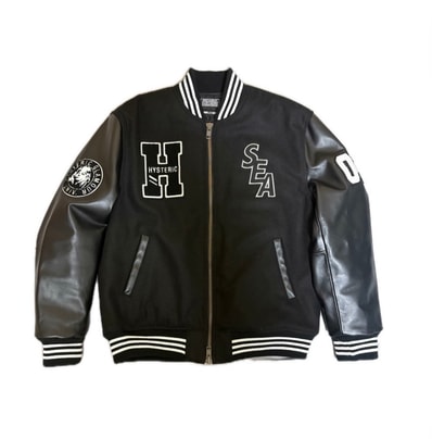 WIND AND SEA x HYSTERIC GLAMOUR Stadium Jumper "Black"