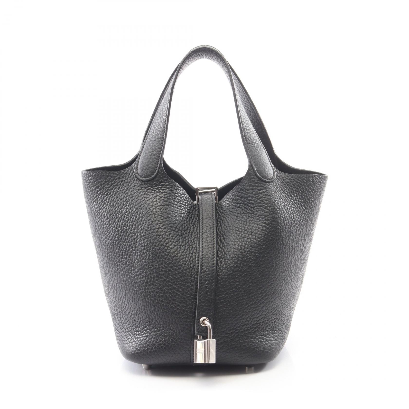 エルメス HERMES ピコタンロックPM ハンドバッグ バッグ レザー トリヨンクレマンス トリヨンクレマンス ブラック(エルメス) K刻印(2025年製造) レディース ブラック系 【中古】