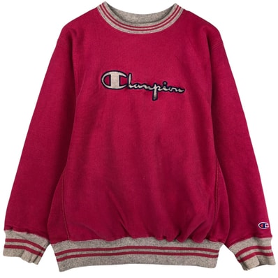 古着 90年代 チャンピオン Champion REVERSE WEAVE リバースウィーブ 刺繍タグ ロゴスウェットシャツ トレーナー USA製 メンズL相当 ヴィンテージ/eaa603906