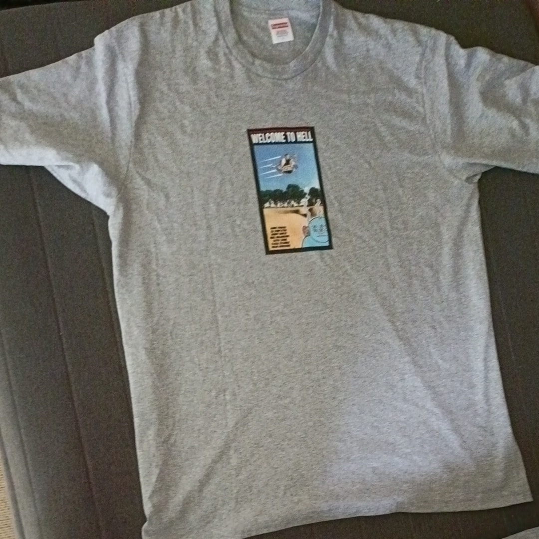 Supreme x Toy Machine Welcome To Hell Tee "Heather Grey"