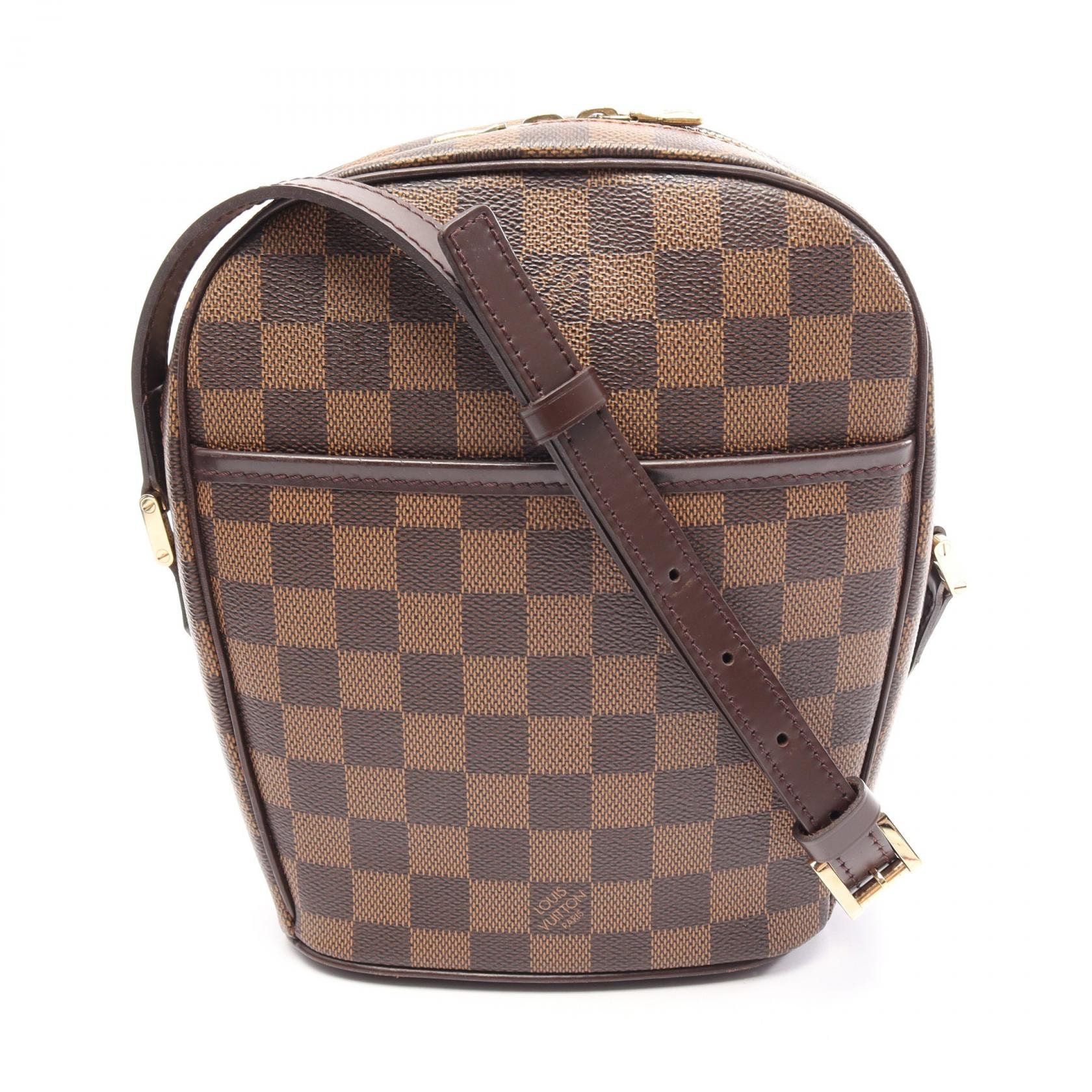 ルイ・ヴィトン LOUIS VUITTON イパネマPM ショルダーバッグ バッグ PVCコーティングキャンバス レザー ダミエ エベヌ レディース ブラウン系 N51294 【中古】