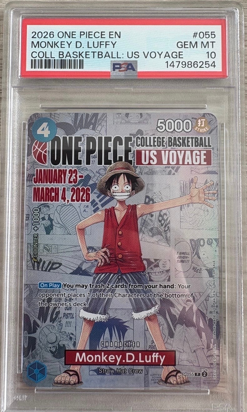PSA10】モンキー・D・ルフィ：P (開封済) [P-055]【英語版