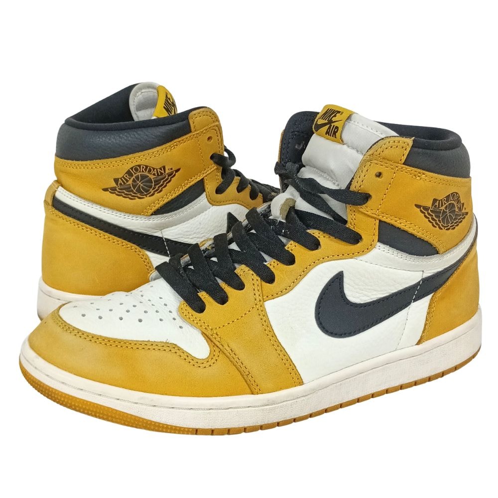 NIKE ナイキ DZ5485-701 AIR JORDAN 1 RETRO HIGH OG Yellow Ochre スニーカー US9.5=27.5cm 56107