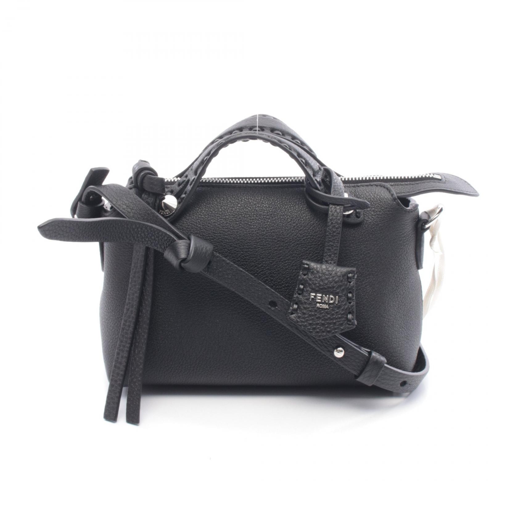 フェンディ FENDI バイザウェイ セレリア ミニ ハンドバッグ バッグ レザー レディース ブラック系 8BS098ASU2F0GXN 【新品】
