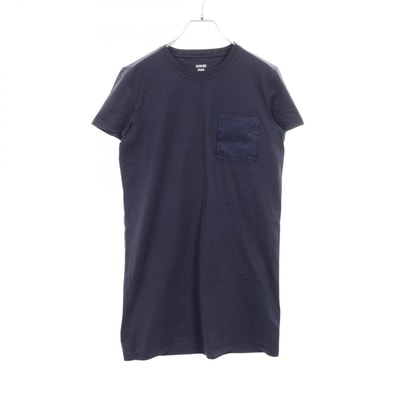 エルメス HERMES モザイク ワンピース 衣料品 トップス コットン レディース ネイビー系 3E4509DL 【中古】