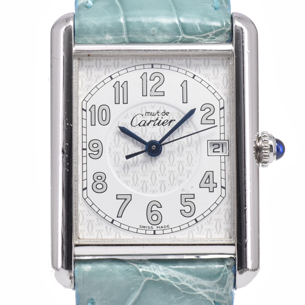 カルティエ CARTIER W1014354 マストタンク ヴェルメイユ ホワイト クォーツ ユニセックス 良品 腕時計 R#149256