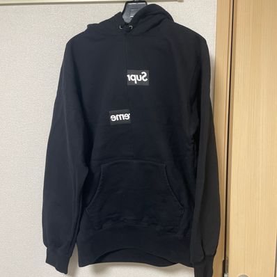 Supreme / Comme des Garçons SHIRT® Split Box Logo Hooded Sweatshirt "Black"