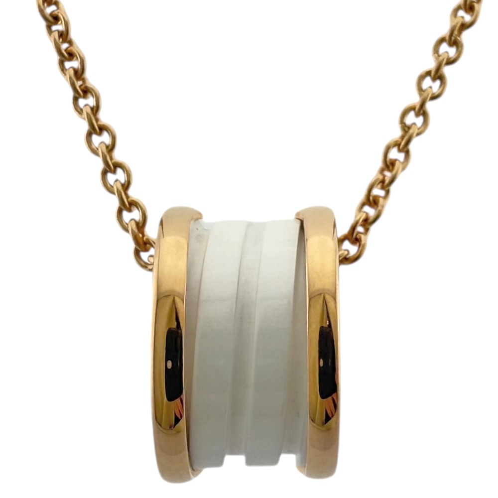 ブルガリ B-zero.1 ビー・ゼロワン ネックレス 18金 K18ピンクゴールド レディース BVLGARI 中古