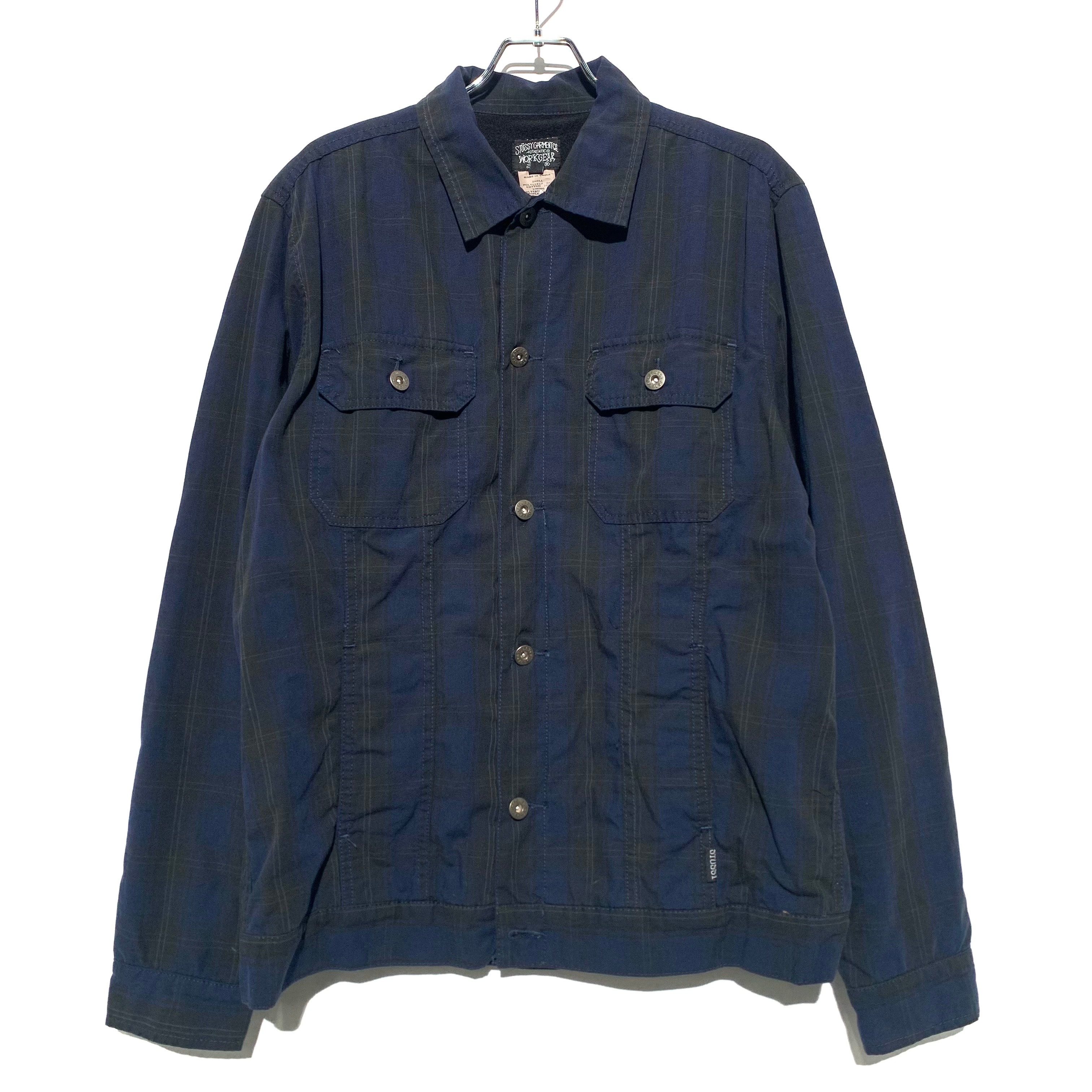 STUSSY Plaid Tracker Jacket Blue