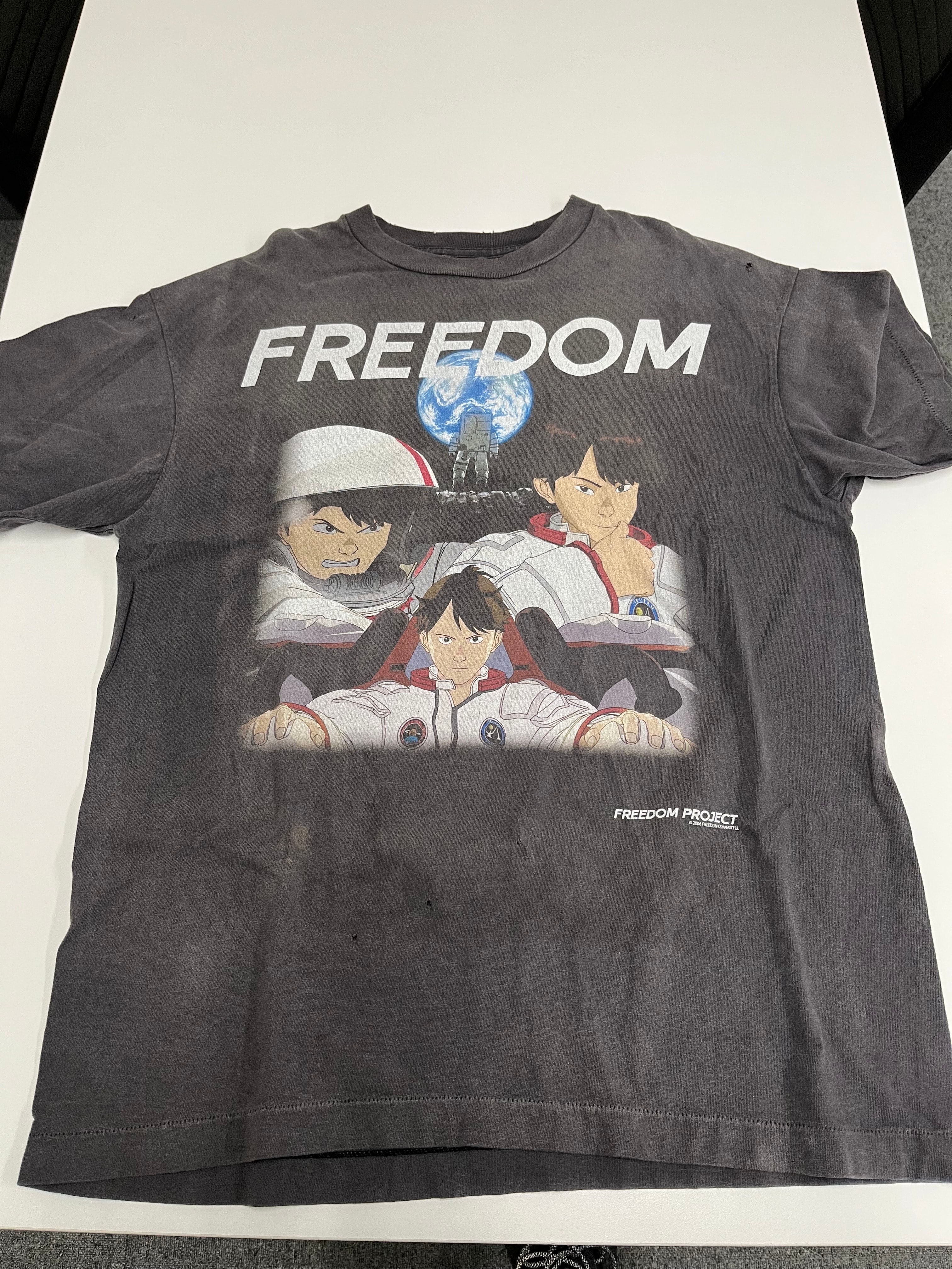 SAINT Mxxxxxx 24SS x FREEDOM Short Sleeve T-Shirt "Black"