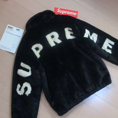 Supreme Faux Fur Bomber Jacket "Black"