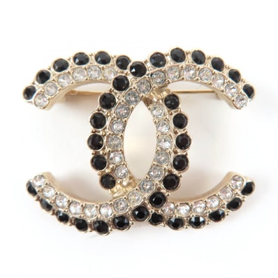 極美品 シャネル ブローチ ゴールド系 レディース A22B