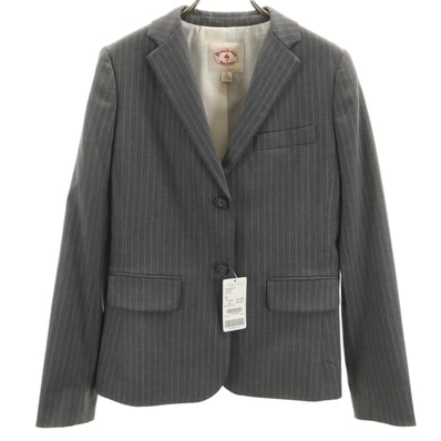 未使用 Brooks Brothers Red Fleece ブルックスブラザーズ レッドフリース スロライプ柄 テーラードジャケット 2 グレー