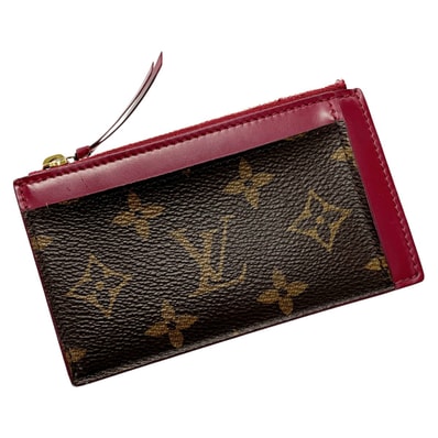 LOUIS VUITTON ルイヴィトン ポルトカルト・ジップ コインケース M67889 モノグラム×ピンク レディース ゴールド金具