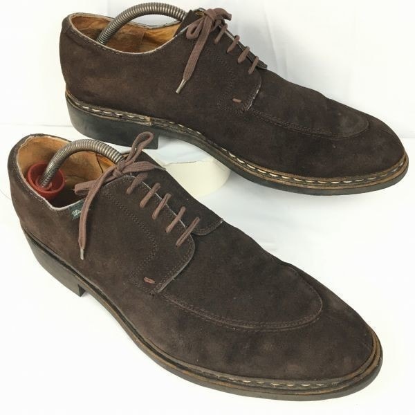試着交換OK!Paraboot/パラブーツ size12R CHAMBORD/シャンボード スエードUチップ シューズ ダークブラウン/茶/BROWN〉メンズ/shoes//men's 菅NO.WZD-192