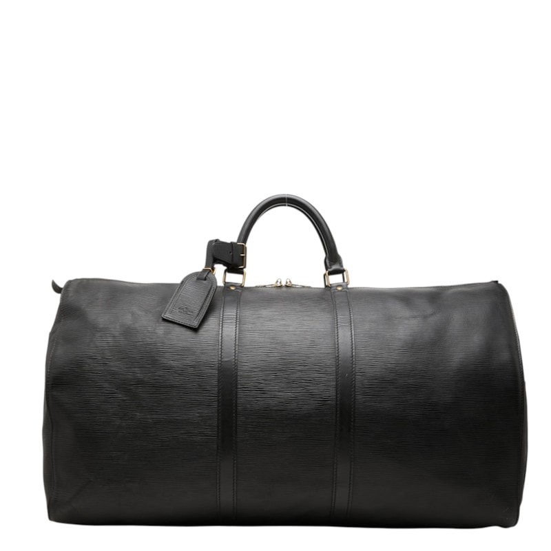 ルイ ヴィトン エピ キーポル60 ボストンバッグ M42942 ノワール ブラック レザー レディース LOUIS VUITTON 中古