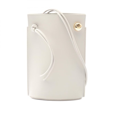 ロエベ LOEWE ぺブル ダイス ポケット ショルダーバッグ バッグ レザー レディース グレー系 CPBPR12X016579 【新品】