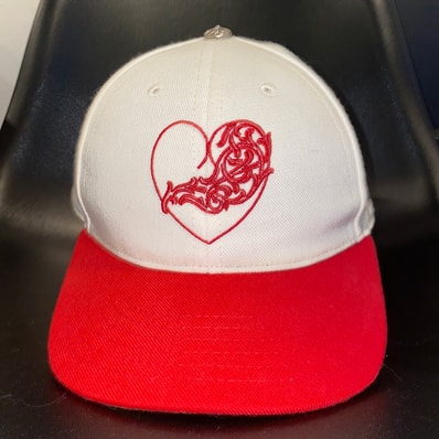 Chrome Hearts Fitted Wool Acrylic Cap "Cream/Red"